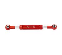 Yurefax Servo sterzo for Auto RC, Lunghezza Regolabile, Leva dello sterzo, Giocattoli telecomandati for cingolati RC, for SCX10 TRX4 Collegamento del Braccio di Sospensione(75-80mm Red)