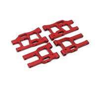 Yurefax Set di Bracci oscillanti Anteriori e Posteriori in Metallo da 4 Pezzi, for Accessori for Parti aggiornamento for Auto LC Racing PTG-2 1/10 RC Collegamento di Sospensione(Rot)