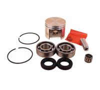 Yurefax Set di guarnizioni for cuscinetti a fasce elastiche da 42,5 mm, for parti di ricambio for motoseghe, MS250 MS 250 025 Kit pistone per motosega