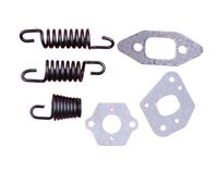 Yurefax Set di montaggio a molla tampone AV for guarnizione carburatore , for Partner, 350 351 352 370 390 Parte ricambio for utensile for motosega Molla antivibrante