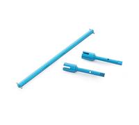 Yurefax Set sterzo in Lega di Alluminio Albero Motore Osso Cane Giunto elica Verticale, for Tamiya, for Telaio TT02 1/10 RC su Auto da Strada Collegamento di Sospensione(Joint Shaft Blue)