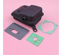 Yurefax Silenziatore di scarico 40 5 430 Cilindro Carburatore Set guarnizioni Decespugliatore Tagliaerba Sostituisci parte utensile Kit silenziatore per motosega