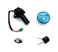 Yurefax Tappo serbatoio carburante serratura sedile con serrature interruttore di accensione 2 chiavi for GN250 GN 250 1985-2001 GS750 GS 750 1980 interruttore a chiave di accensione moto Interruttore