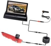 Yurefax Telecamera retromarcia, per Mercedes-Benz-, per Citan 2012-2021 Luce freno auto HD con 4.3 Telecamera posteriore per retromarcia(BLACK Folding screen A)