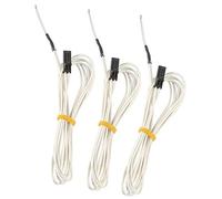 Yurefax Termistore NTC 3950 100K da 3 pezzi con cablaggio 1 metro, per scheda madre Einsyrambo, per Prusa I3 MK2S/MK3 3D Sonda termistore per stampante 3D