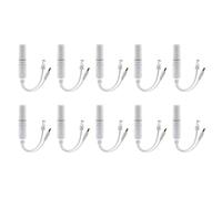 Yurhuit 10Pc PoE Spliter Waterprof con Video Balun+Adattatore di Alimentazione Cavo Modulo Iniettore di Alimentazione 48 un 12V per Estensore Telecamera IP