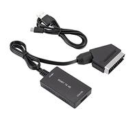 Yurhuit Convertitore da SCART a con Adattatore HD 720P 1080P Convertitore Audio Video Adattato per Proiettore Monitor TV