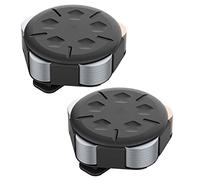 Yurhuit Dispenser di Monete da 2 Pezzi - Portamonete Portatile con Clip, Portamonete Portafoglio da Collezione Minimalista (Confezione da 2, Nero)