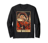 Yuri Gagarin Cosmonauta Astronauta Primo Spazio Unione Sovietica Maglia a Manica