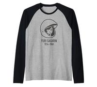 Yuri Gagarin URSS Russia Comunista Yuri Gagarin Maglia con Maniche Raglan