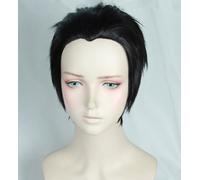 YURI on ICE Katsuki Yuri Cosplay Costumi Nero Slicked-back Parrucca parruc...