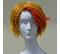 Yuri !!! On Ice Minami Kenjiro Parrucche Cosplay Corto Parrucca sintetica resistente al calore mista rosso dorato + cappuccio parrucca AZ-135