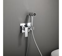 YURIVO Set Miscelatore Lavabo e Bidet con Incasso Doccia Idroscopino per Wc | Doccino per WC Monocomando, con Doccetta a 3 Getti e Flessibile Doccia da 1,5M, Cromo
