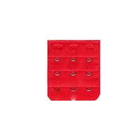 Yurosiay 8 pezzi di prolunga per reggiseno da donna, 3 ganci colorati, larghi, morbidi e confortevoli, per reggiseno estensore a 3 ganci, 3 file di reggiseno per donne e ragazze, 4,5 × 5 cm, rosso
