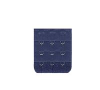 Yurosiay 8 pezzi di prolunga per reggiseno da donna, 3 ganci colorati, larghi, morbidi e confortevoli, per reggiseno estensore a 3 ganci, 3 file di reggiseno per donne e ragazze, 4,5 × 5 cm, blu navy