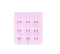 Yurosiay 8 pezzi di prolunga per reggiseno da donna, 3 ganci colorati, larghi, morbidi e confortevoli, per reggiseno estensore a 3 ganci, 3 file di reggiseno per donne e ragazze, 4,5 × 5 cm, rosa