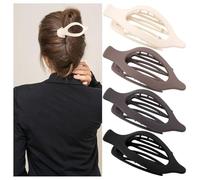 Yurosiay Fermagli per capelli piatti da donna, curvi, a coccodrillo, a forma di anatra, a forma di banana, con clip opaca, antiscivolo, forte tenuta, per capelli spessi/sottili, 31 #