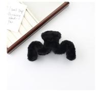 Yurosiay Pinze per capelli in peluche, grandi fermagli per capelli ondulati a forma di M, clip per capelli invernali in peluche antiscivolo, forte tenuta, accessori per capelli spessi/sottili, per
