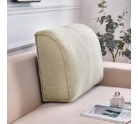 YURRO Cuscino a cuneo extra spesso per divano e letto, grande cuscino di supporto lombare per lettura, cuscino di supporto per la vita con federa rimovibile, 69,8 x 45 x 19,8 cm, beige