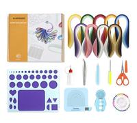 YURROAD Quilling Kit con 900 Strisce di Carta per Quilling 5mm e Strumenti Quilling Set - BK15