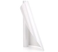 YURROAD Vinile Termoadesivo per Tessuti Bianco, Termovinile per Tessuti 100 x 30 cm, Vinile Adesivo per T-Shirt, Abbigliamento, Regali Fai Da Te, Cappelli - Termovinile Bianco