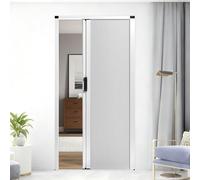 yurstcggh Porta a Fisarmonica,Porta Pieghevole Invisibile A Nido D'ap,Con Guida di Scorrimento,Leggera,Apertura Silenziosa,per Camere da Letto e Bagni,Senza Foratura 70×210cm Bianco