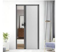 yurstcggh Porta a Fisarmonica,Porta Pieghevole Invisibile A Nido D'ap,Con Guida di Scorrimento,Leggera,Apertura Silenziosa,per Camere da Letto e Bagni,Senza Foratura 115×203cm Bianco