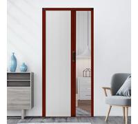 yurstcggh Porta a Fisarmonica,Porta Pieghevole Invisibile A Nido D'ap,Con Guida di Scorrimento,Leggera,Apertura Silenziosa,per Camere da Letto e Bagni,Senza Foratura 130×203cm Bianco