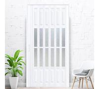 yurstcggh Porte pieghevoli interne in PVC,porta bianca insonorizzata per camera da letto,tiene fuori l'aria calda e fredda,cancelletto divisorio per cucina/lavanderia/ripostiglio 103×183cm