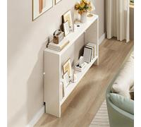 yurstcggh Tavolo Consolle Ingresso,Consolle Ingresso Sottile 15 cm,Tavolo Stretto Dietro Divano,scaffale portaoggetti stretto in legno,con ripiani per soggiorno,corridoio