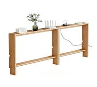 yurstcggh Tavolo Consolle per Corridoio Sottile,Consolle Sottile Ingresso,Utilizzabile Come Scaffale Espositivo per Il Soggiorno,Libreria per Bambini O Comodino 200×10×69cm