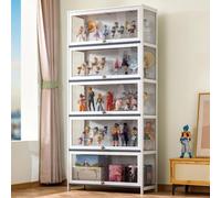 yurstcggh Vetrinetta per Collezionismo,Vetrina Espositiva Da Terra Vetrina Modellini,Armadi Curio,Libreria con Ante,Adatta a Soggiorni,Camere da Letto,Uffici e Negozi di Artigianato 5-80cm