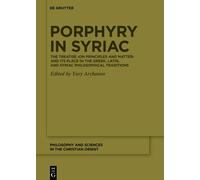 Yury Arzhanov Porphyry in Syriac (Copertina rigida)