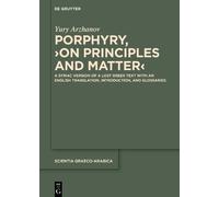 Yury Arzhanov Porphyry Porphyry, ›On Principles and Matter‹ (Copertina rigida)