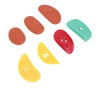 Yusat 6 Pezzi Costole in Silicone per Ceramica Strumenti per Modellare la Ceramica Costole per Scolpire L'Argilla per Levigare, Rifinire e Modellare la in Argilla con Str