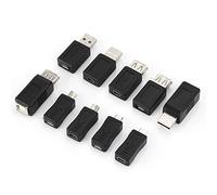 Yusat Adattatore USB 2.0 Multiplo Angolato Mini Micro Tipo B Connettore Convertitore Maschio Femmina Confezione da 40
