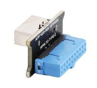 Yusat Adattatore USB 3.0 Anteriore da 19 Pin a 3.2 Tipo C Tipo E Pannello Frontale Scheda di Espansione C da 20 a 19 Pin per Scheda Madre del Computer