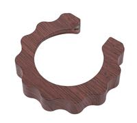 Yusat Anello antiscottatura, copertura della testa del gruppo in ABS per macchine da caffè da 58 mm, colore noce, protegge dalle scottature, compatibile con la serie WEGA KAFFA E61