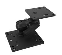 Yusat Braccio a Doppia Presa in Lega di Alluminio con Adattatore per Scopa di Dimensione C da 1,5 Pollici Supporto a Doppia Sfera per Tablet Cellulare Fish Finder