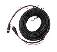 Yusat Cavo di Prolunga per Telecamera di Retromarcia a 4 Pin con Cavo di Attivazione di Prolunga per Telecamera di Retromarcia Dashcam per CCTV RV Truck Trailer (15m)