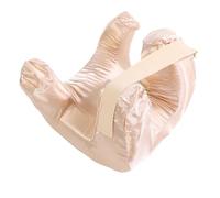 Yusat Cuscino per il Viso in Seta per Chi Dorme Sulla Schiena con Supporto Sagomato in Memory Foam per la Protezione della Pelle Durante il Sonno Profondo Dimensioni Compatte Adat (Oro)