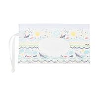 Yusat Custodia per Salviette per Neonati Viaggio con Cerniera EVA Coperchio Aperto con Chiusura a Scatto Portatile Stampata Borsa per Dispenser di Salviette per Neonati