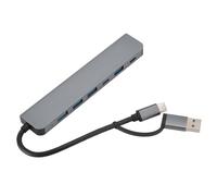 Yusat Hub USB Tipo C 7 in 1 Adattatore USB C Hub Tipo con 5 Porte 2 Porte per Telefoni Computer Tablet Laptop