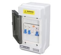 Yusat Interruttore Automatico a 2 Vie Mini Interruttore Automatico unità Consumatore 40A 30mA RCD 2MCB 6A 16A 230V IP66 di Protezione Contro le Perdite Impermeabile c