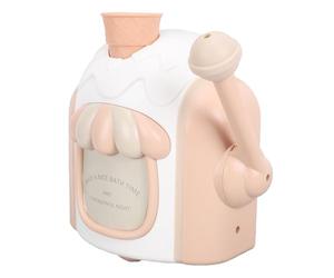 Yusat Macchina per la bolla da bagno con gelato, giocattolo da bagno per tutti-piccolo, produttore di bolle, giocattolo di -Marie in plastica facile da pulire con