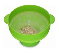 Yusat Microwave Silicone Popcorn Popper, Collapsible Popcorn Maker with Ha | Silicone di Grado Alimentare, Resistente Al Calore Fino a 480°F, Si Piega Piatto per Dormitori e Viaggi, Compatibile con