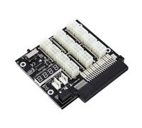 Yusat Scheda Adattatore di Alimentazione per D750E S6 S7 D110E S0 12A 2400W | Materiale PCB, 12 Connettori PCIe a 6 Pin, Monitor di Tensione LED Integrato, Compatibile con Alimentatori per Server da