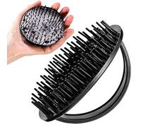 Yusat Spazzola per Shampoo per Massaggiatore del Cuoio Capelluto Spazzola per Cuoio Capelluto in Plastica con Manico Antiscivolo per Capelli Bagnati e Asciutti Uomini Donne Viaggi (Nero)