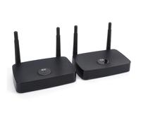 Yusat Trasmettitore HD Wireless Estensore Video Wireless Trasmettitore e Ricevitore VGA 800 M 1080 P 60 Fps Plug and Play Doppia Uscita per Laptop Set Top Box Riproduzio (Spina europea)