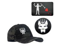 YUSENGMOO Cappello Seal Team Six Baseball Nero Mimetico, Cappellino tattico Seals + Toppa, vestibilità Flessibile (6,L)